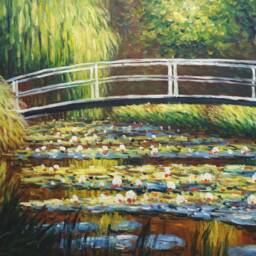 Claude Monet's The Water Lily Pond Amazing Artwork Custom Made Printed Window - Vnt35 Roller Blind Regular Or Blackout - thumbnail 3
