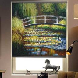 Claude Monet's The Water Lily Pond Amazing Artwork Custom Made Printed Window - Vnt35 Roller Blind Regular Or Blackout