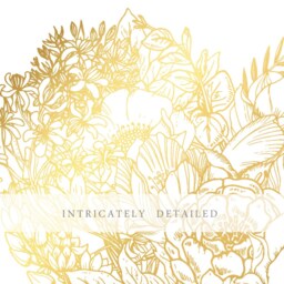 Gold Foil Floral Heart Print Botanical Gallery Wall Art - thumbnail 3