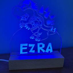 Personalised Gaming Villain Acrylic Led Lamp Night Light With Rgb Colour Changing Lights Static, Flash Or Fading Modes. Great Gift - thumbnail 3