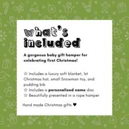 Personalised New Baby Hamper First Christmas Gift Set - thumbnail 2