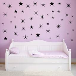 Vinyl Wall Art Stickers Decor - Star Decals, Peel & Stick Kids Room Stars Vwaq - thumbnail 1