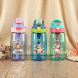Personalized Kids Camp Cup, Custom Animal Design, Water Bottle, Back To School Drinkware, 17Oz - thumbnail 4