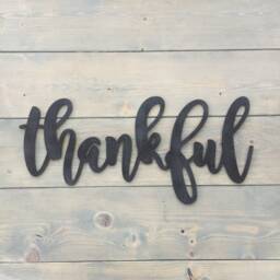 Thankful Sign, Wooden Thankful Fall D??cor, Thanksgiving Modern Wood Autumn Wall Hanging, Home Harvest - thumbnail 2