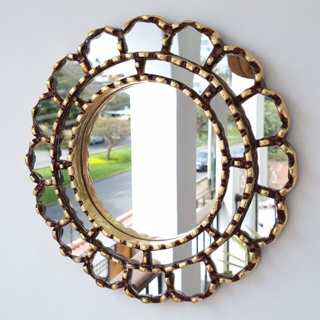 "Peruvian Mirrors ""Harmonious 30cm Gold" - image 1