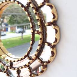 "Peruvian Mirrors ""Harmonious 30cm Gold" - thumbnail 3