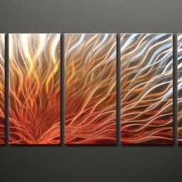 Abstract Metal Wall Art, Modern Sculpture Decor, Tomouk Art - thumbnail 2