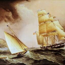 "stormy Sea Ceramic Wall Art Tile, 8"" By 12" - thumbnail 2