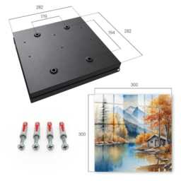 Mountain Autumn Key Cabinet For Home, Orange Box Watercolor Landscapes, Nature Lovers - thumbnail 4