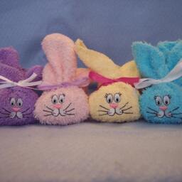 Embroidered Boo Bunnys - Great Shower Gift - thumbnail 2
