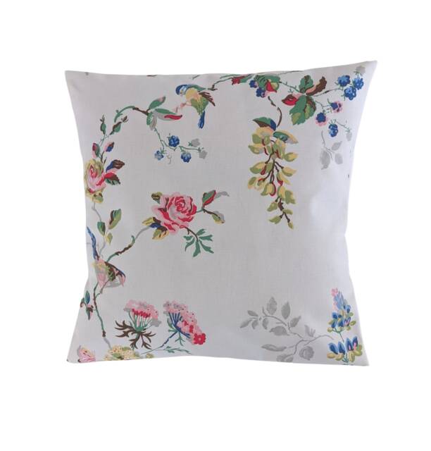"Cushion Cover in Cath Kidston White Birds & Roses 14"" 16"" 18"" 20"" 22"" 24"