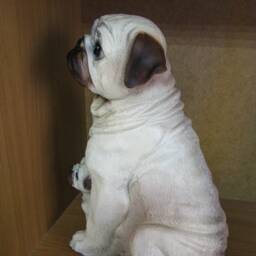 Pug Dog Figurine Funeral Keepsake Memorial Sculpture Pet Lover Gift Dog Puppy Family Garden Statue Large Animal Back Yard Decor Outdoor - thumbnail 3