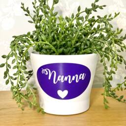 Personalised Plant Pot Grandma Gift - Nana Nana-Nanna-Nannie-Grandma-Granny-Mummy-Mum-Mother-Nannan Planter - thumbnail 2