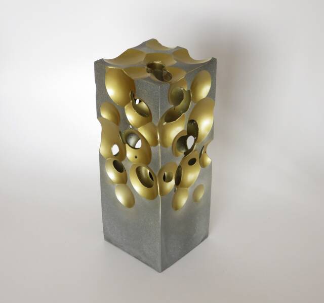 "Concrete Object Cement, Unique Alien 3D Gift Architect Bubbles ""Dutch Design" - image 1