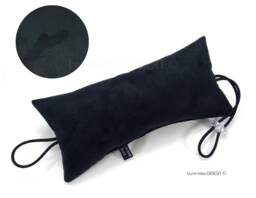 Black Doorstop, Made Of Velvety Velour Imitation Leather, Suitable For Studios, Law Firms, & Offices, Door Handles Knobs, Handmade By Buntmixxdesign - thumbnail 1