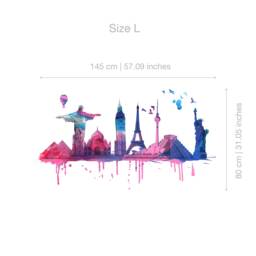 Wall Art, Monuments, Office Decor, Decals, Stickers, Home Watercolor, Stickers - Skuwts - thumbnail 3