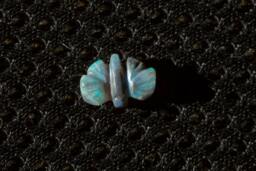 Green Galaxy Semi-Blackopal Butterfly With Green & Blue Fire Opal Carving - 1 Cts - thumbnail 1