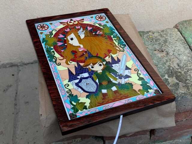 Wall Lamp - Stained Glass The Legend Of Zelda Wind Waker - image 1