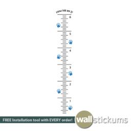 "Kids Growth Chart Wall Decal - ""How Big Am I" - thumbnail 3