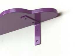 Violet Shelf Bracket - Stylish Metal Wall Mount For Floating Shelves, Decorative Support, Home & Office Hardware - thumbnail 1