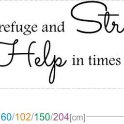 Vinyl Wall Art Bible Quote Psalm 461 Verse Modern Decal Home Bedroom Sticker Decoration - thumbnail 2