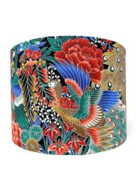 Peacock Lampshade Japanese Teal Green Bird Light Shade