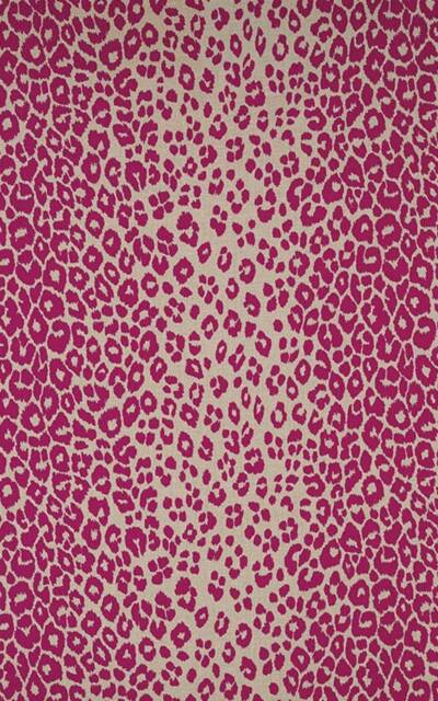 Iconic Leopard in Fuchsia/Natural - One Pillow