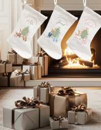 1St Christmas Stocking, Baby Gift, Sack, Baby's First Christmas, Gifts, New Bunny Present Sack - thumbnail 1