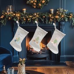 1St Christmas Stocking, Baby Gift, Sack, Baby's First Christmas, Gifts, New Bunny Present Sack - thumbnail 3