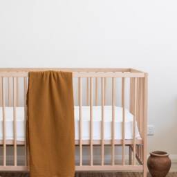 Butterscotch Organic Muslin Baby Swaddle Lightweight Cotton Blanket - thumbnail 2