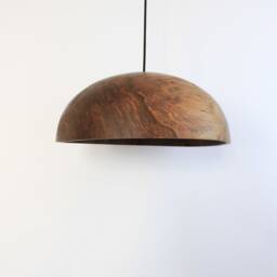Wood Pendant Light, Unique Flush Mount Ceiling Handmade Dining Room Chandelier - thumbnail 4