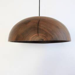 Wood Pendant Light, Unique Flush Mount Ceiling Handmade Dining Room Chandelier - thumbnail 3