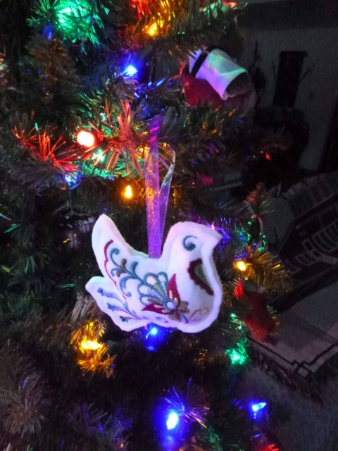 Dove Filigree Christmas Ornament