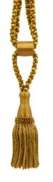 "D??copro Curtain & Drapery Tassel Tieback, Adjustable Cord Length, Length 5 1/2"", Spread 24"