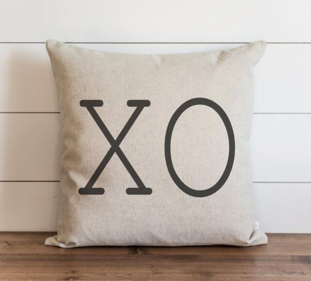 Xo 20 X Pillow Cover // Valentine's Day Everyday Throw Gift Accent Cushion - image 1