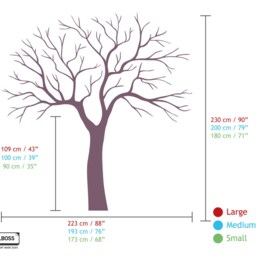 Family Tree Wall Decal Photo Sticker Branches - thumbnail 2