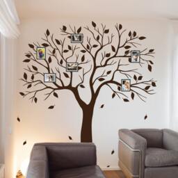 Family Tree Wall Decal Photo Sticker Branches - thumbnail 1