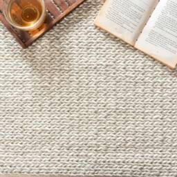 Hand Woven Chunky Braided Knitted, Modern Style Blended Wool Indoor Rug. Entryway Or Runner Customisation Available - The Rug Baket - thumbnail 2