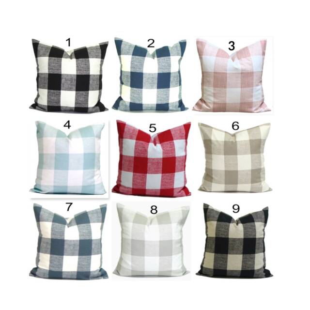 Farmhouse Pillow Cover Sale, Throw Covers For 20x20, 18x18, 16x16 Inserts, All Sizes Incl Euro Shams - image 1