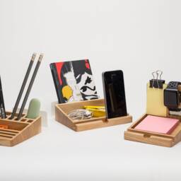Wood Table Organizer/Desk Set Apple Watch Holder Desk - thumbnail 2