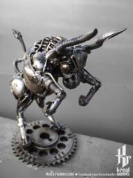 Recycled Metal Taurus - Small Item - Zodiac/Sustainable - thumbnail 1