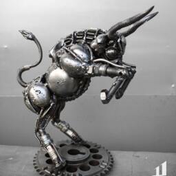 Recycled Metal Taurus - Small Item - Zodiac/Sustainable - thumbnail 3