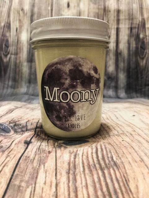 8 Oz 100% Soy Moony Scented Candle