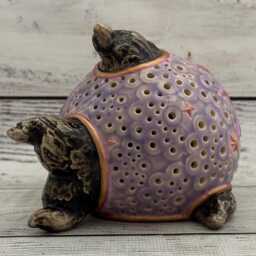 Unique Ceramic Fish Figurine, Collectable Home Decor Sculpture - thumbnail 3