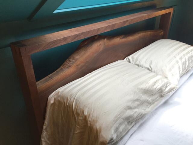 Natural Edge Walnut Bed - image 1
