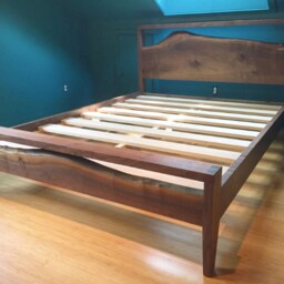 Natural Edge Walnut Bed - thumbnail 2