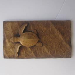Green Sea Turtle Hatchling Wall Sculpture Art - thumbnail 4