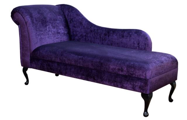 Handmade Extra Large Classic Plum Purple Chaise Longue British Made - image 1
