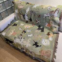Dog Park Tapestry Throw - thumbnail 3