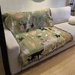 Dog Park Tapestry Throw